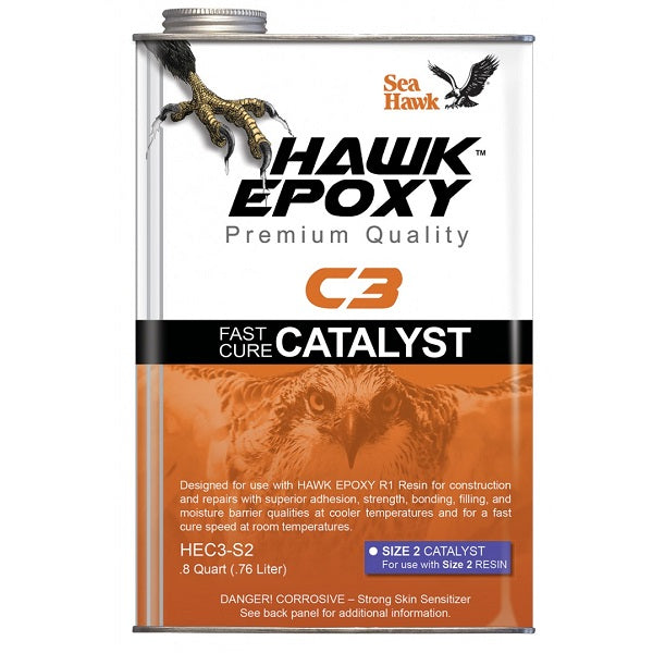 Sea Hawk Hawk Epoxy Fast Cure Catalyst Size 2 .8Qt