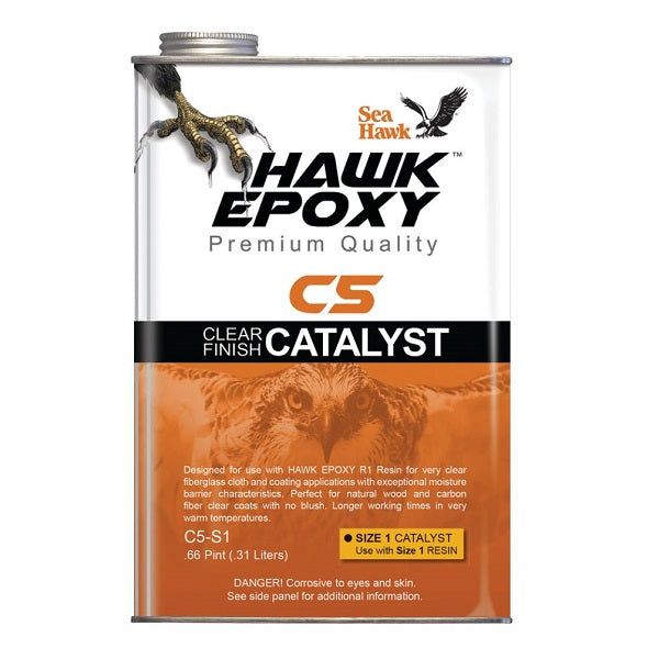 Sea Hawk Hawk Epoxy Clear Finish Catalyst Size 2 .33Gl