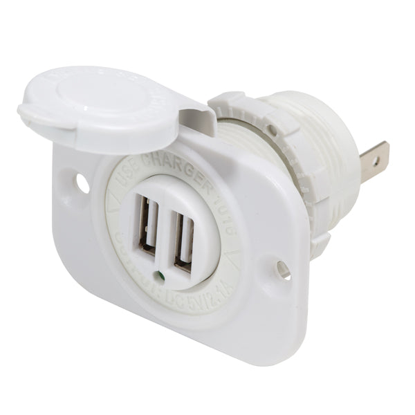 Blue Seas DUAL VSB SOCKET-WHITE