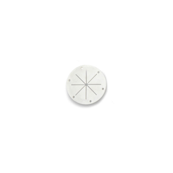 Whitecap Industries White Rubber Grommet - 4" O.D. (pr)