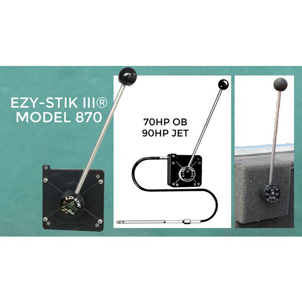 Ezy-Glide Ezy-Stik III 870 Mechanical Marine Steering System with 12 foot cable