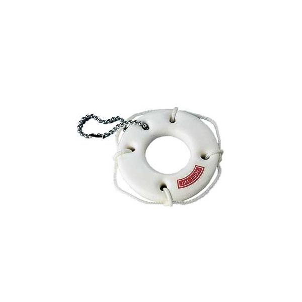 Cal-June Life Ring Key Chain-White