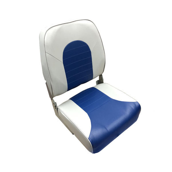 Gen3 Marine High Back Boat Seat, Gray/Blue