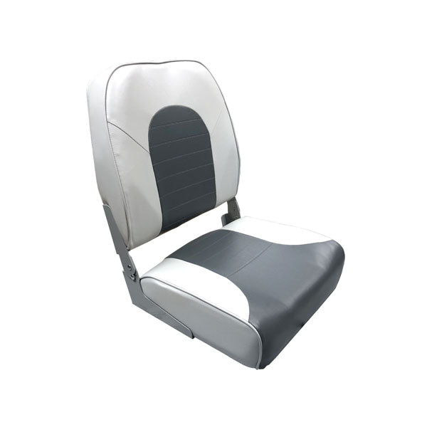 Gen3 Marine High Back Boat Seat, Gray/Charcoal