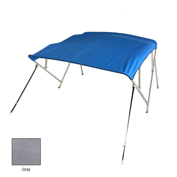 Gen3 Marine 4 Bow Pontoon Bimini Top 56"x8'x97-103" Gray