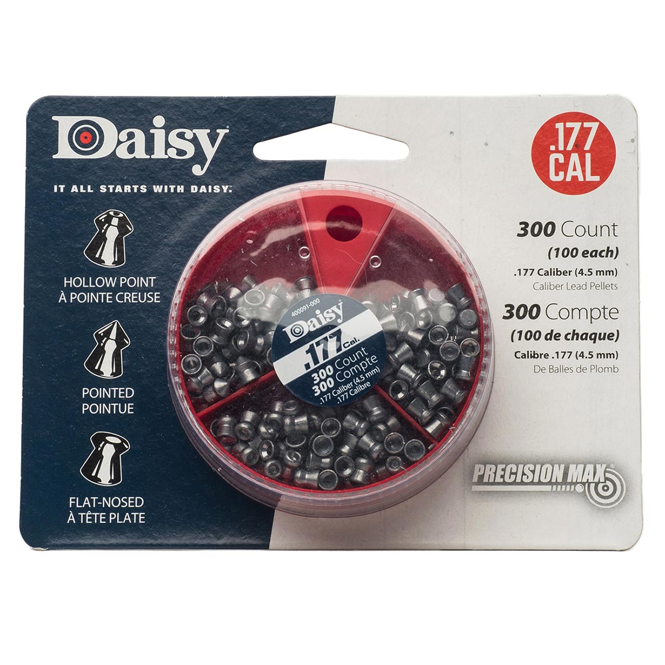 Daisy PrecisionMax .177 Caliber Dail-A-Pellet (300 per Container)