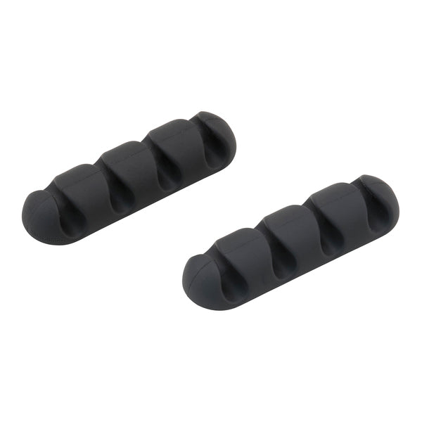 Bluelounge BLUCDMU-BL CableDrop Multi Cable Routing Clip, BLUCDMU, 2 Pack (Black)