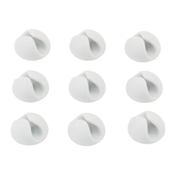Bluelounge BLUCDM-WH CableDrop Mini Cable Routing Clip, BLUCDM, 9 Pack (White)
