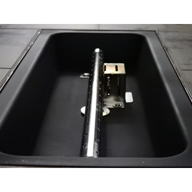 AZ Patio Heaters Rectangular Bar Height Tile Top Fire Pit with Wind Screen
