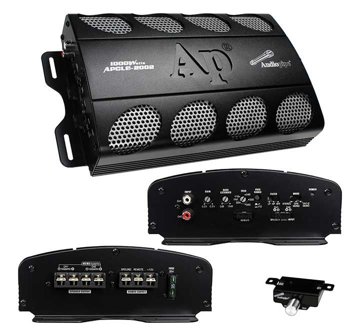 AMPLIFIER AUDIOPIPE 1000 WATT 2 CHANNEL