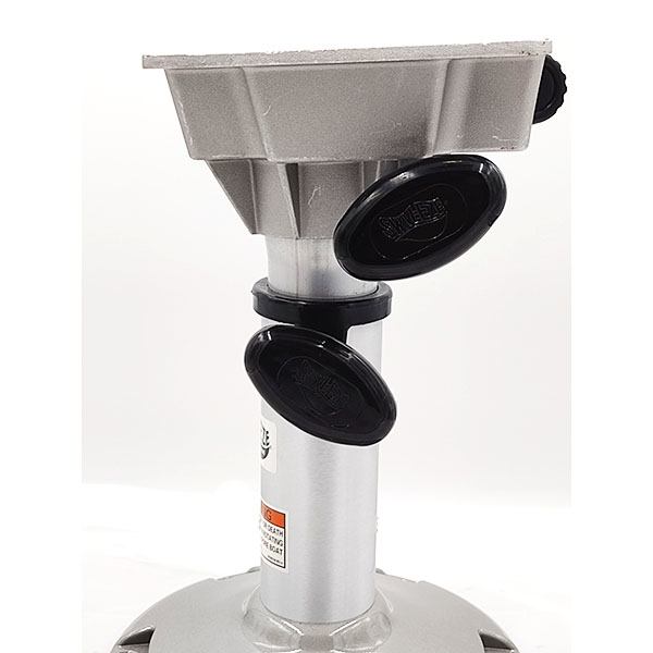 Attwood LakeSport 2-3/8" Seat Mount with 12-1/2 - 15-1/2" Adjustable Height Bell Pedestal