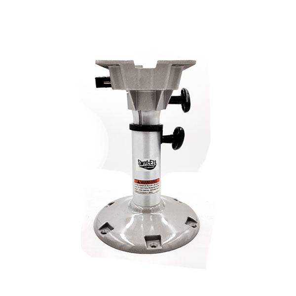 Attwood LakeSport 2-3/8" Seat Mount with 12-1/2 - 15-1/2" Adjustable Height Bell Pedestal