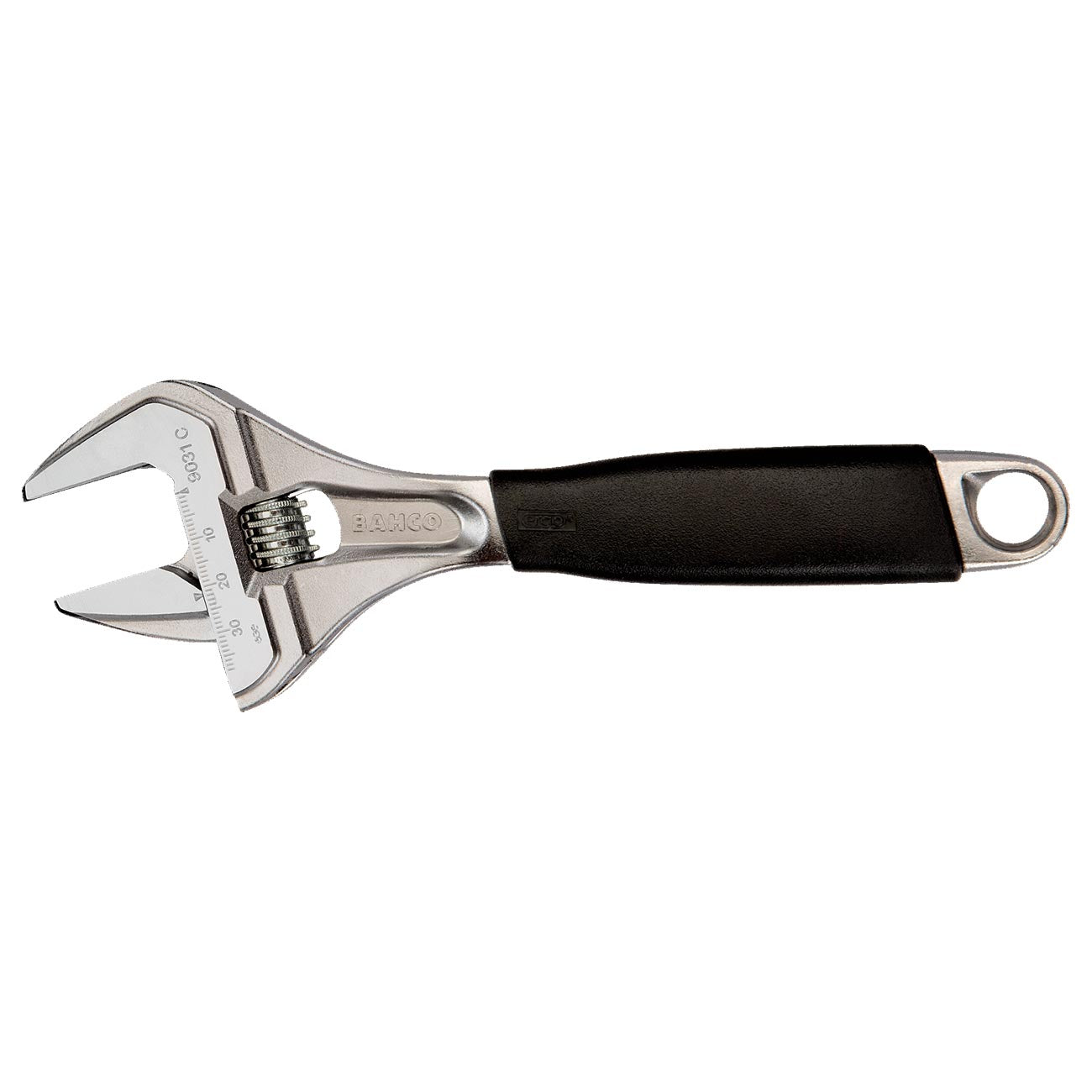 Bahco 8" ERGOGäó Central Nut Wide Opening Jaw Adjustable Wrenches with Rubber Handle