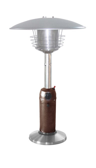 Outdoor Tabletop Patio Heater - Hammered Bronze & Stainless Steel Finish