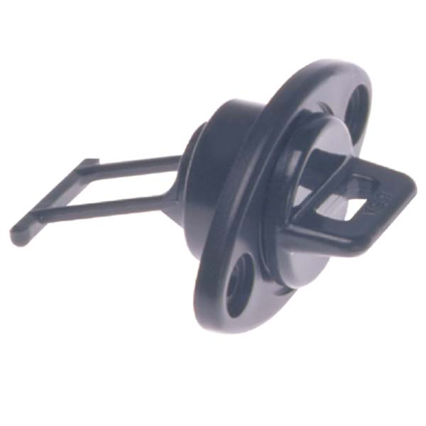 Beckson Marine Drain Plug Assy 1" Screw Type Blk
