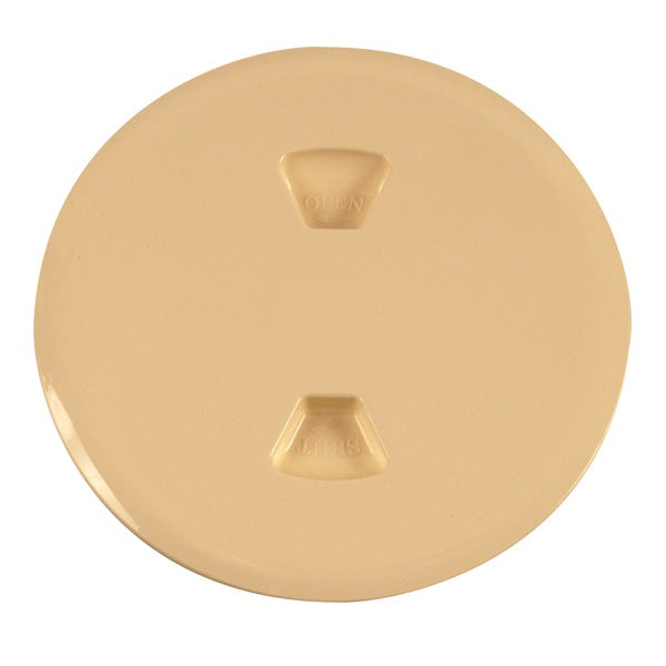 Beckson Marine Twist-Out Deck Plate 5" White