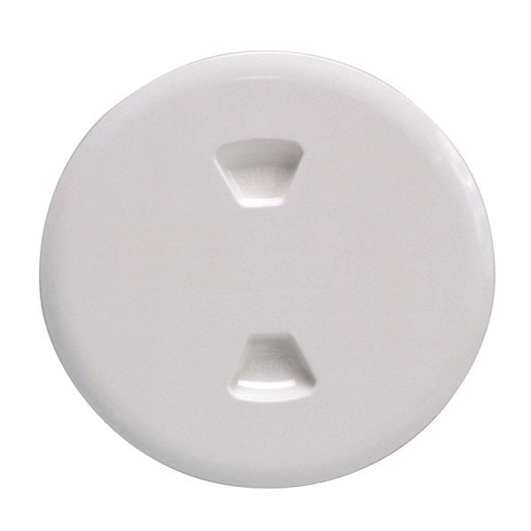 Beckson Marine Twist-Out Deck Plate 5" White