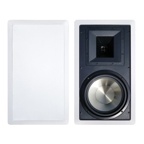 BIC America FH-8W 8-In. 175-Watt Formula Series FH8-W 2-Way In-Wall Speaker Pair with Injected Molded Woofer and Horn Tw