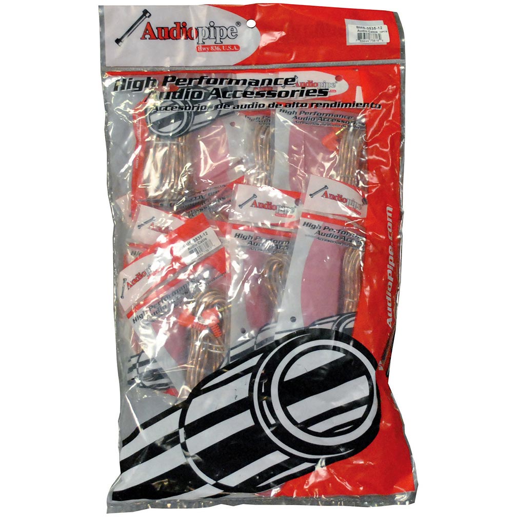 Audiopipe BIN-MASTER SERIES 10-Foot RCA Cable