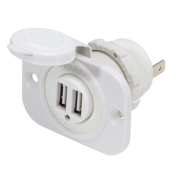 Blue Seas DUAL VSB SOCKET-WHITE