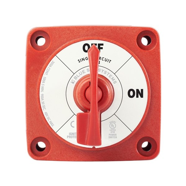 Blue Seas M Battery Switch Locking - Red