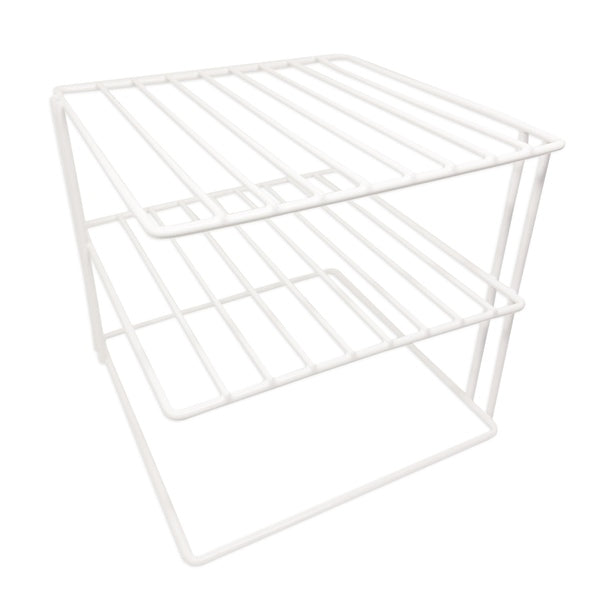 Better Houseware 1419 White-Coated Steel Corner Storage Rack