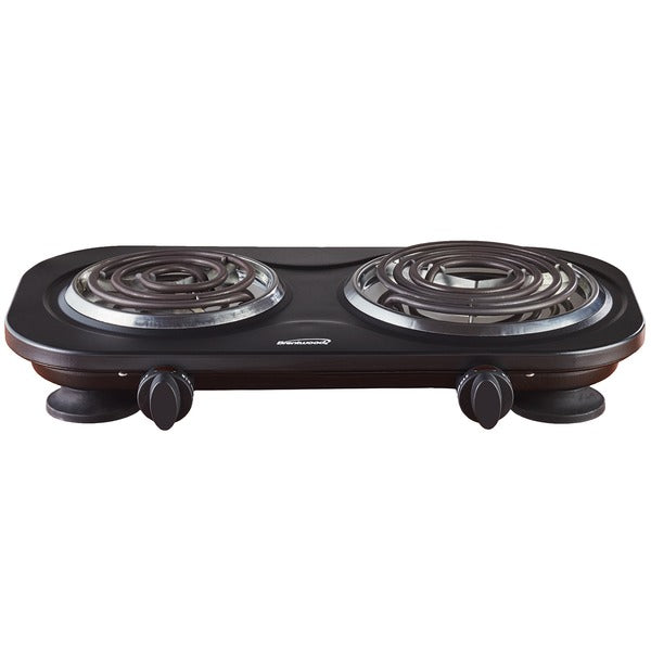 Brentwood TS-361BK 1,500-Watt Double Electric Burner (Black)