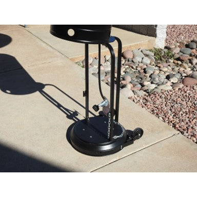 AZ Patio Heaters Commercial Patio Heater in Black with 33" Shield