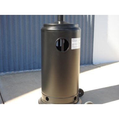 AZ Patio Heaters Commercial Patio Heater in Black with 33" Shield