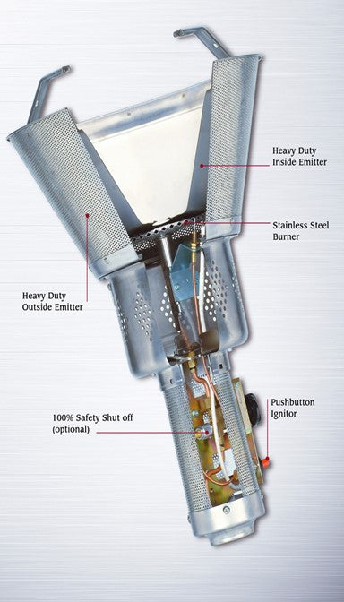 AZ Patio Heaters Commercial Patio Heater in Bronze