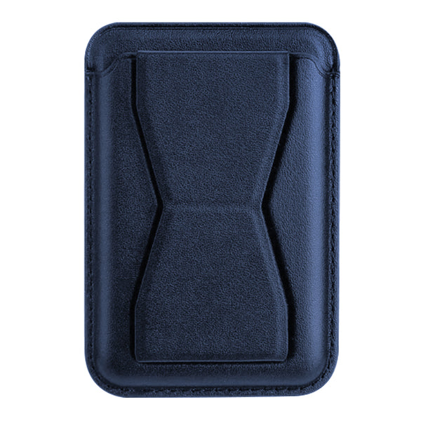 XYST XYS-CH130NB 3-in-1 Phone Wallet with Adhesive Card Holder, Stand, and Grip (Navy Blue)