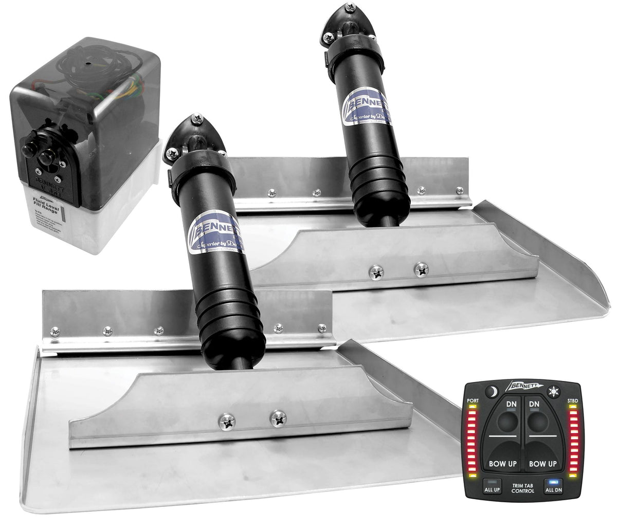 Bennett Marine 12 X 12 Trim Tab System With One Box Indication (Replacing Part# 1212EIC)