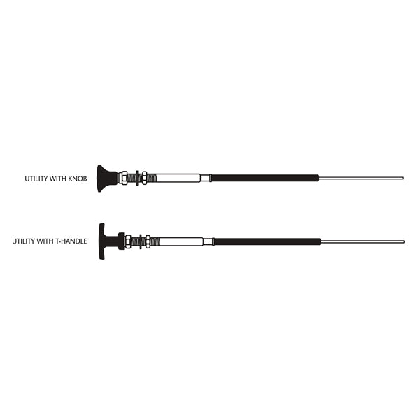 Teleflex Marine Control Cable 33Lu W/Knob/T-Handle 20