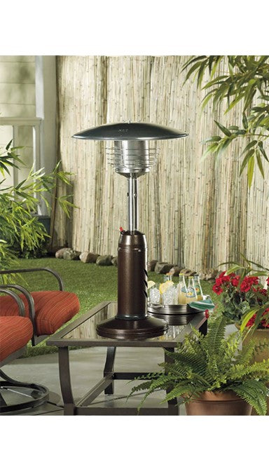 Outdoor Tabletop Patio Heater - Hammered Bronze Finish