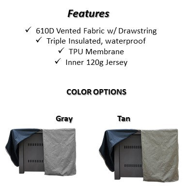 Hiland Premium 38" Square Fire Pit Cover