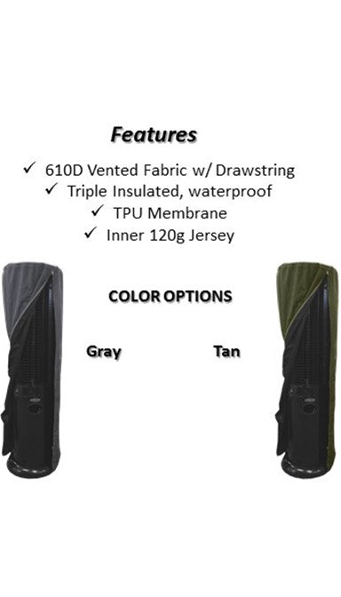 Hiland Premium Round Glass Tube Patio Heater Cover