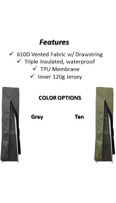 Hiland Premium Square Glass Tube Patio Heater Cover