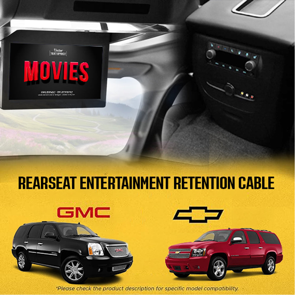 Crux Rear Seat Entertainment (RSE) Retention Cable in Select General Motors Trucks & SUVΓÇÖs '12 - '14