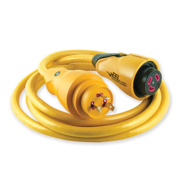 Marinco Eel 12' Cordset 30A Yellow