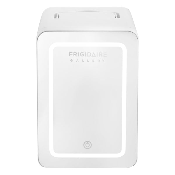 Frigidaire Gallery EFMIS209-WHITE 9-Can Lighted Mirror Beauty Fridge, White