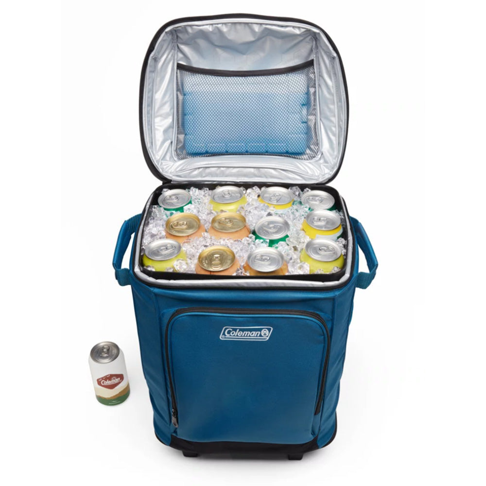 Coleman CHILLER™ 42-Can Soft-Sided Portable Cooler w/Wheels - Deep Ocean