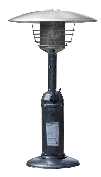 Outdoor Tabletop Patio Heater - Hammered Silver Finish