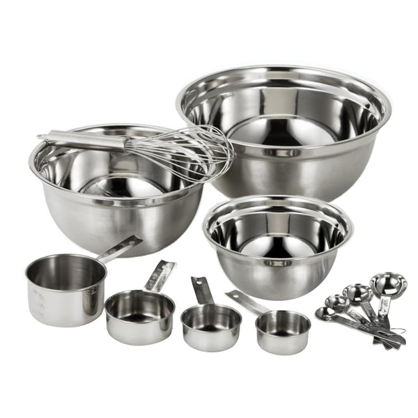 EuroHome 3212 12-Piece Stainless Steel Mix and Measure Set