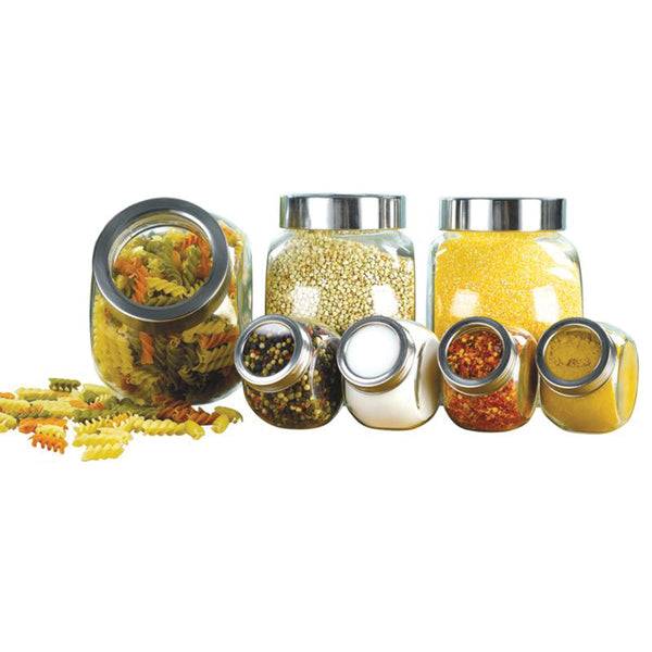 Euro-Ware EW65014(4) 7-Piece Glass Kitchen Storage Set