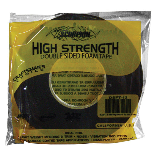 XScorpion 1/2GÇ¦ Double Sided Foam Tape (60 feet)