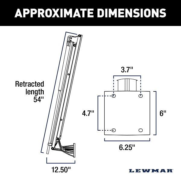 Lewmar Vector™ Manual Shallow Water Anchor, Black