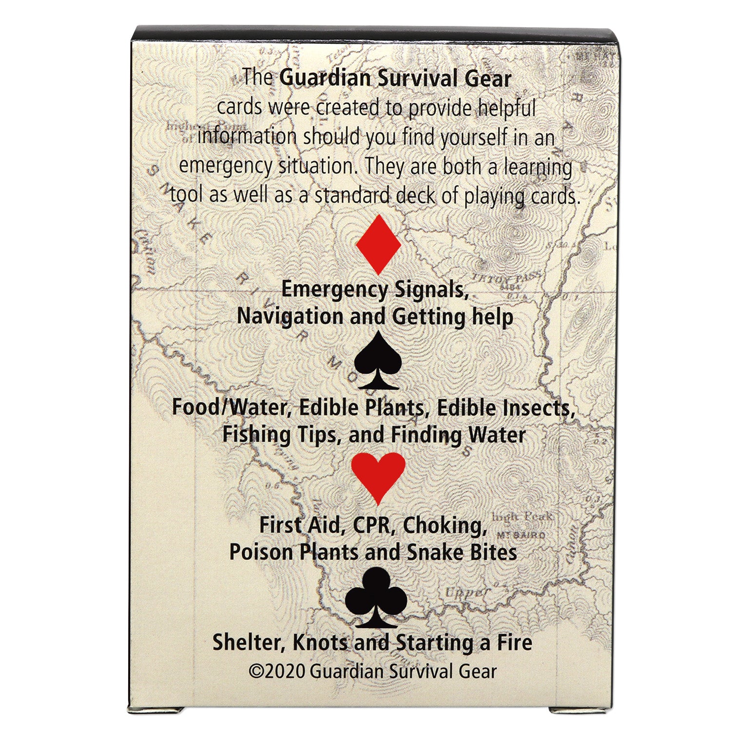 Deck of Survival Playing Cards