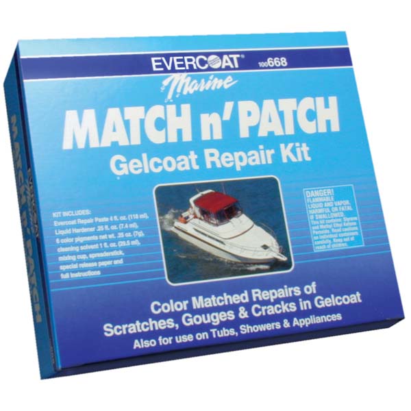 Fiberglass Evercoat Gel Coat Match & Patch Kit