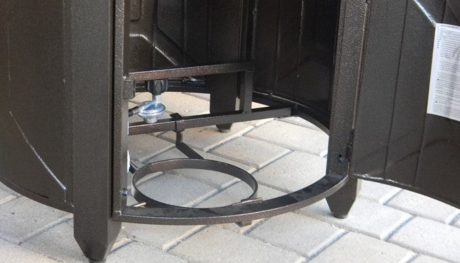 Hammered Bronze Hexagon Fire Pit