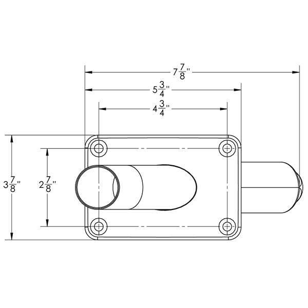 Taco Marine Striker Base Gunnel Mt 1 1/8" (Pr)